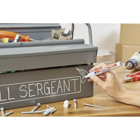 Marcatore a vernice edding 750 punta conica 2-4 mm giallo E-750 005